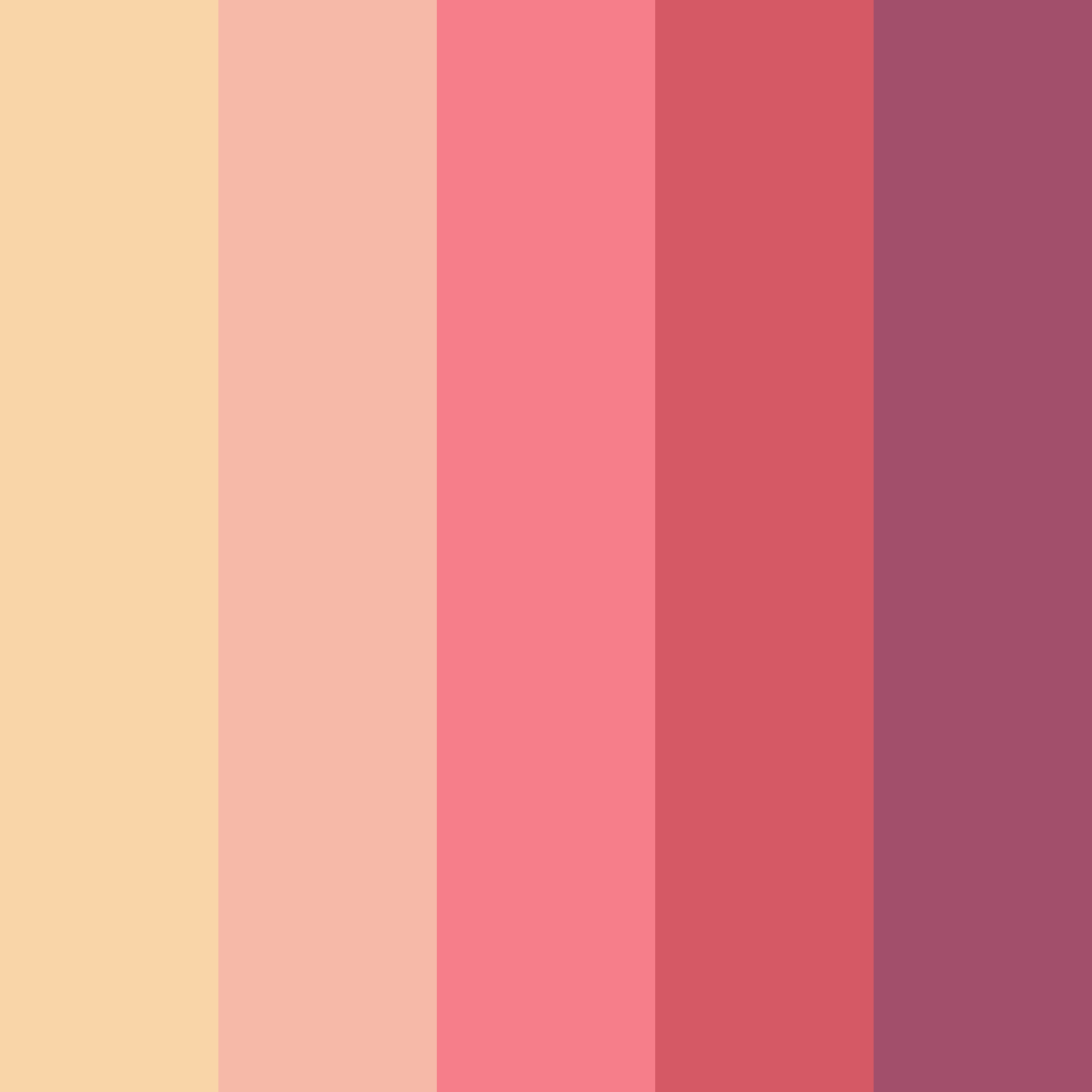 Download rose sunset color palette PNG image (square)