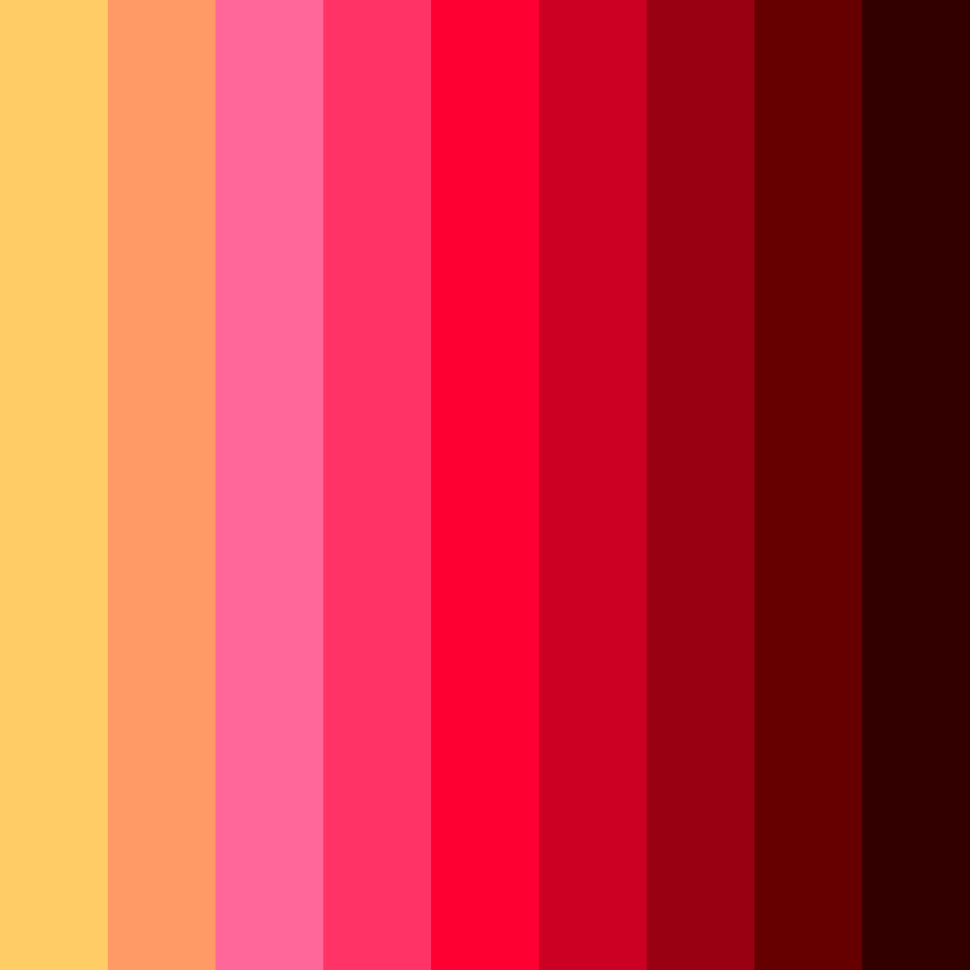 Download fiery red color palette PNG image (square)