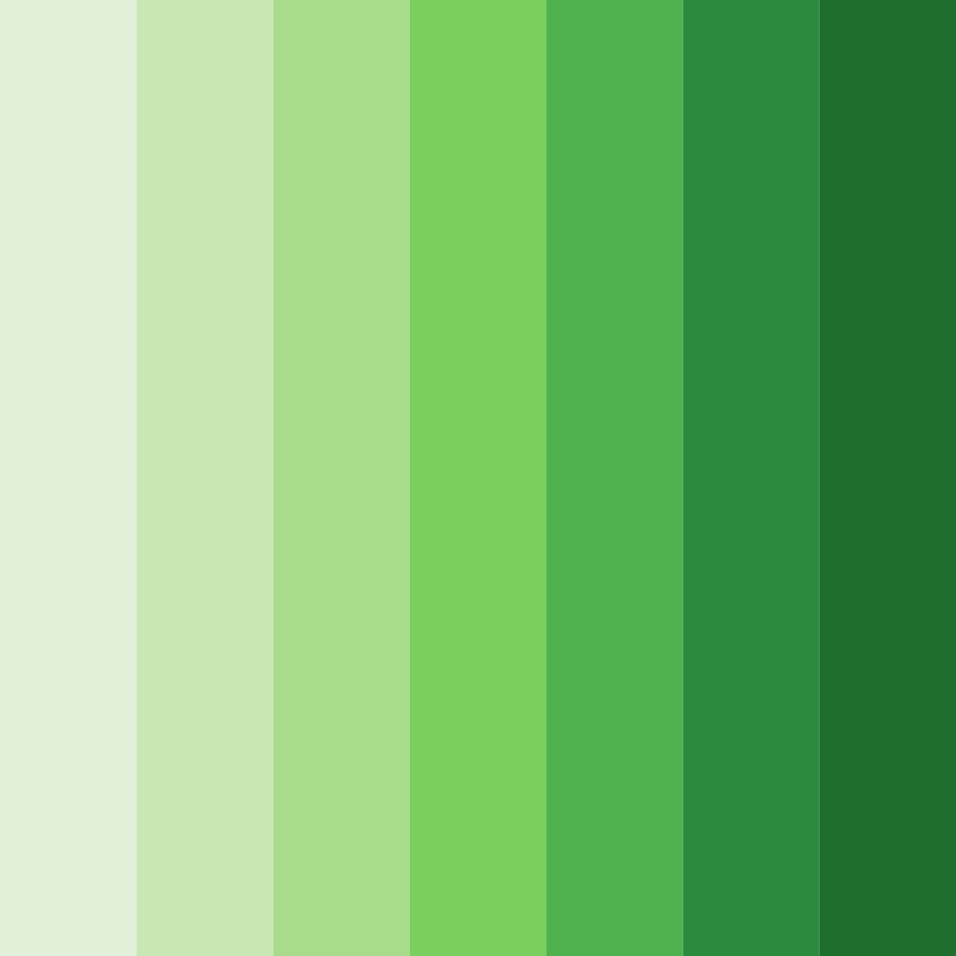 Download green tea shades color palette PNG image (square)