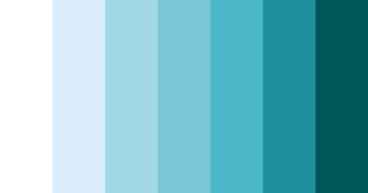 Download turquoise christmas color palette PNG image (landscape)