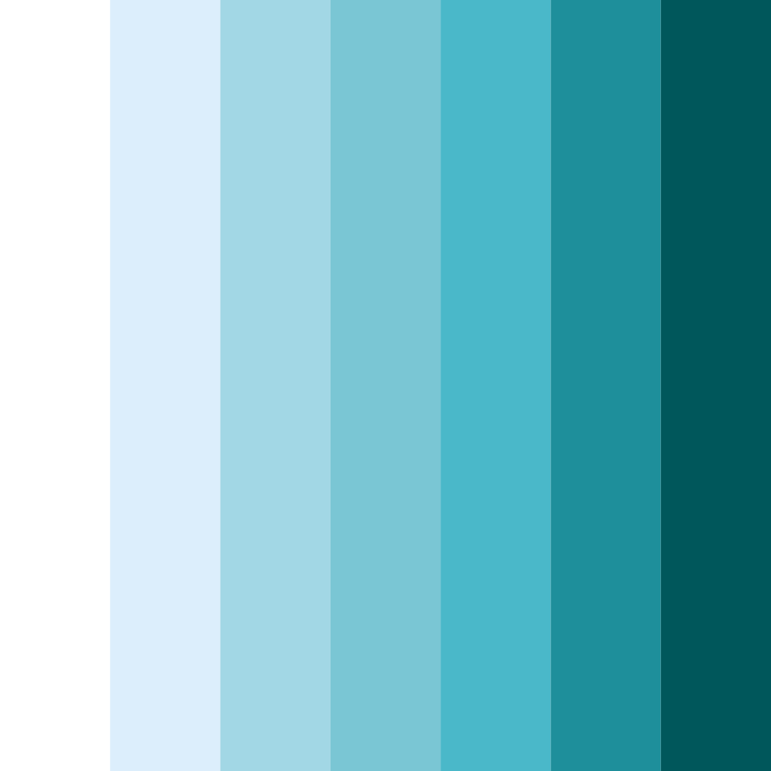 Download turquoise christmas color palette PNG image (square)