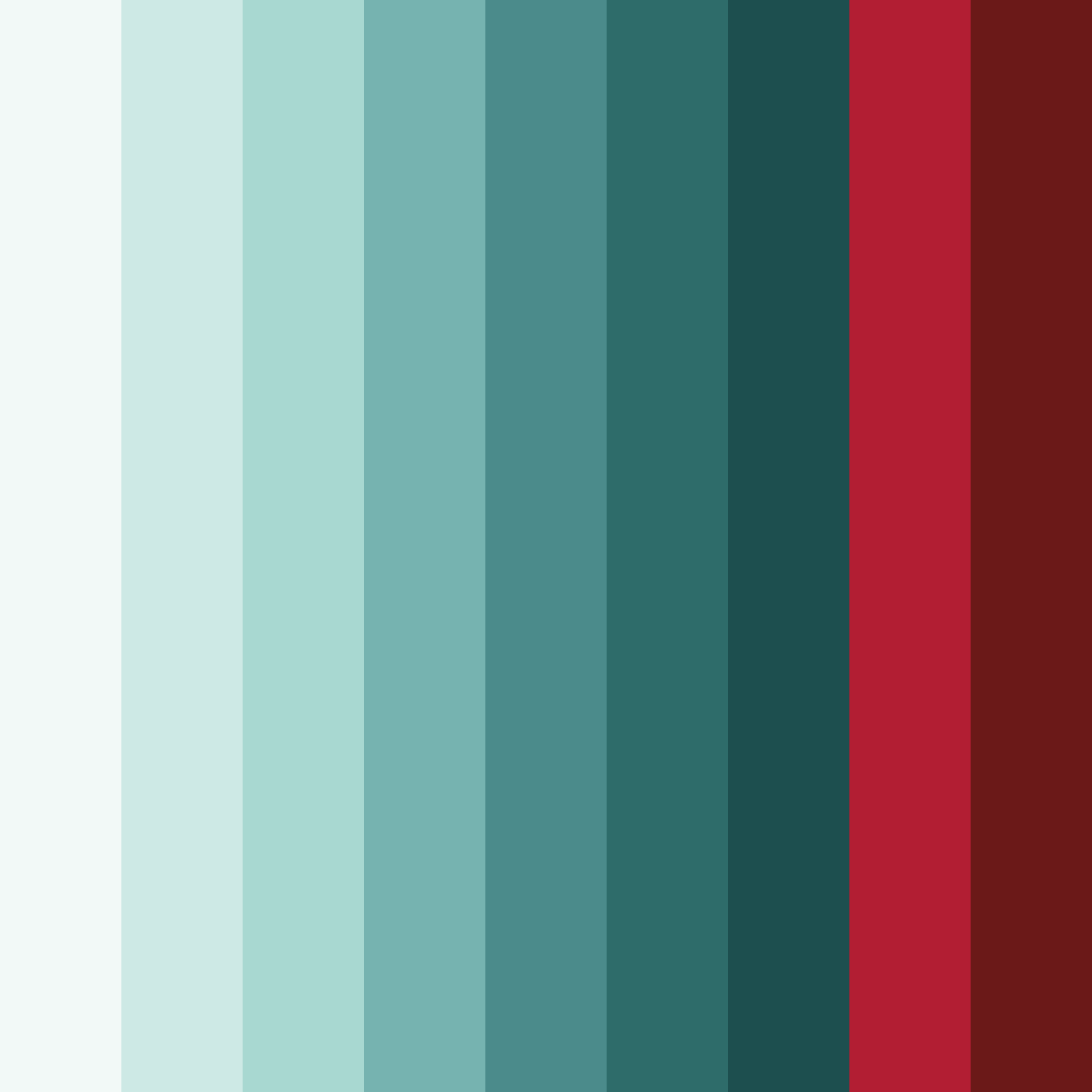 Download teal christmas color palette PNG image (square)