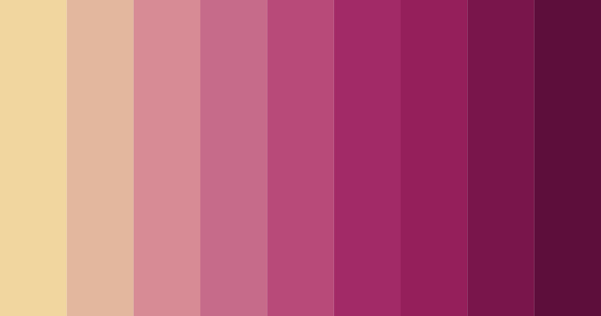 Download blush of evening roses color palette PNG image (landscape)