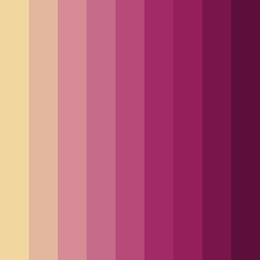 Download blush of evening roses color palette PNG image (square)