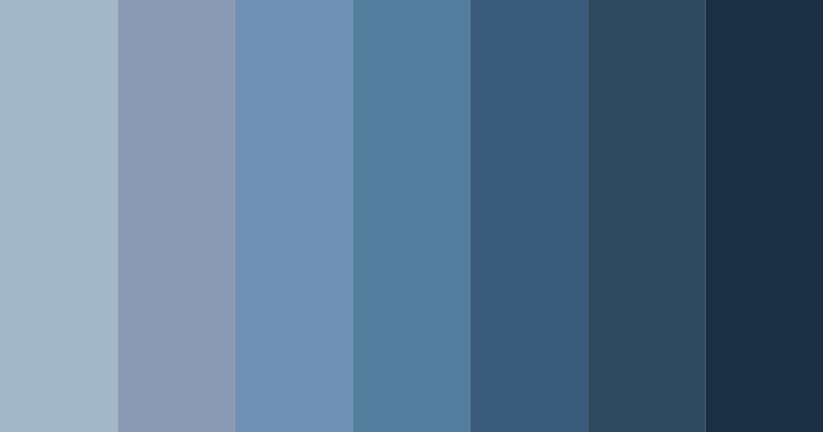 Download pastel blue color palette PNG image (landscape)