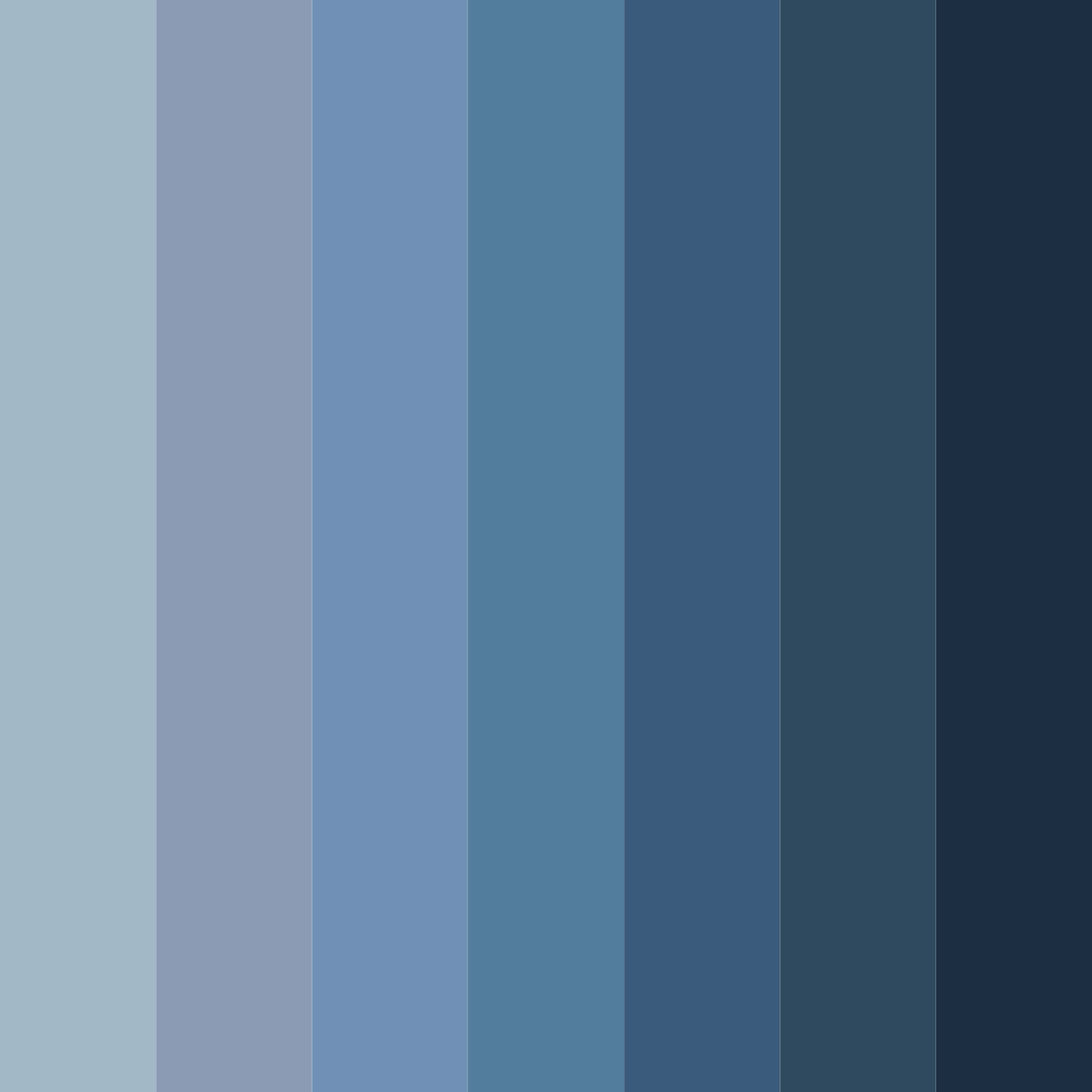 Download pastel blue color palette PNG image (square)