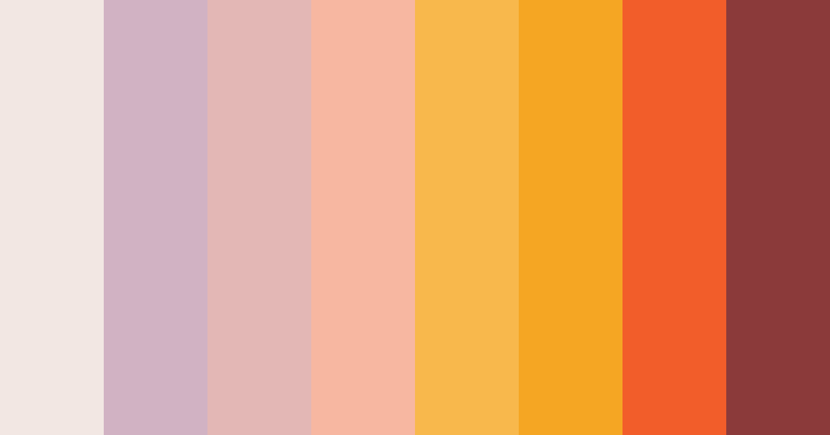 Download blossom serenade color palette PNG image (landscape)