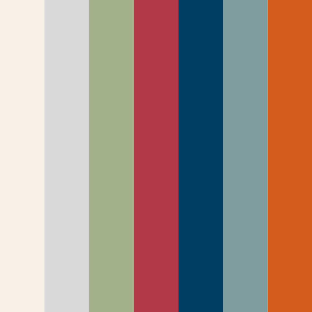 Download oceanic blue color palette PNG image (square)