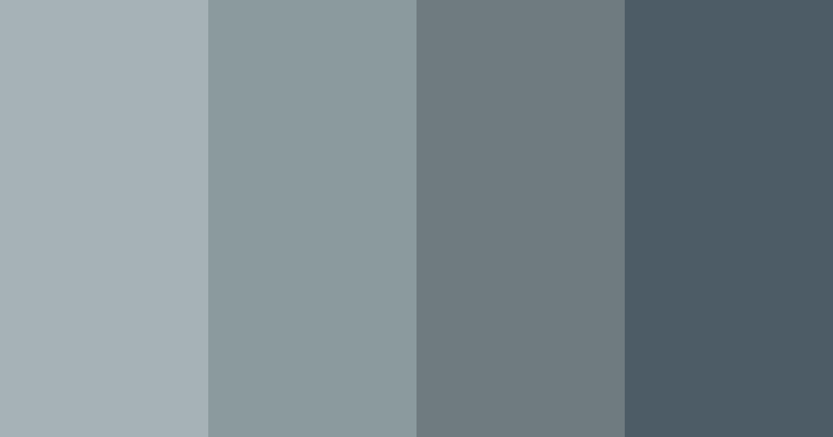 Download shades of blue gray color palette PNG image (landscape)
