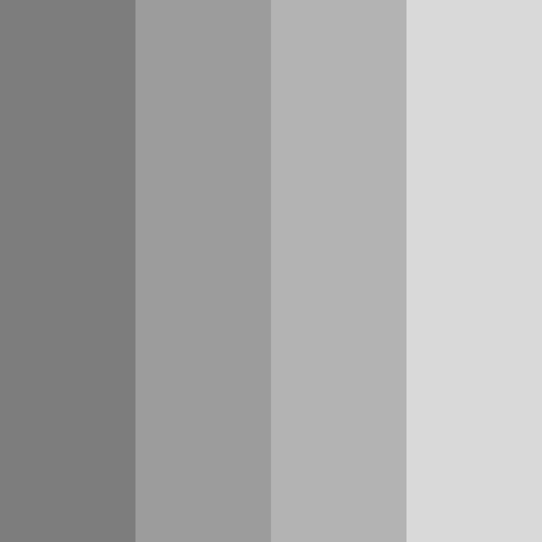 Download shades of gray color palette PNG image (square)