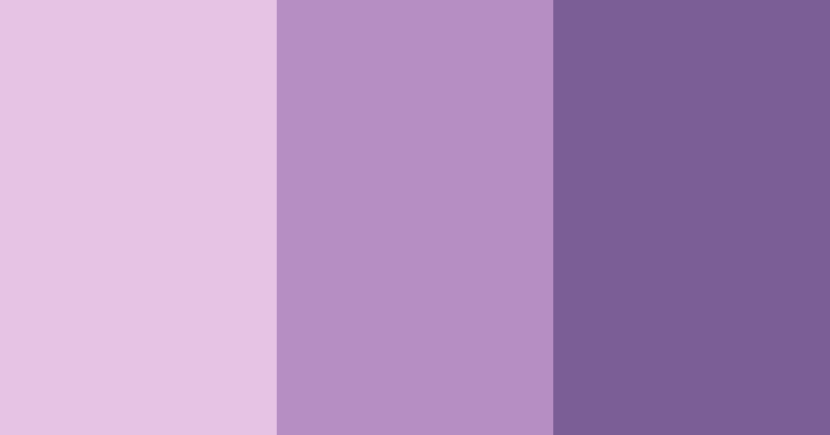 Download whimsical lilac dreams color palette PNG image (landscape)