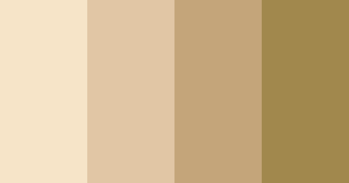 Download calm beige color palette PNG image (landscape)