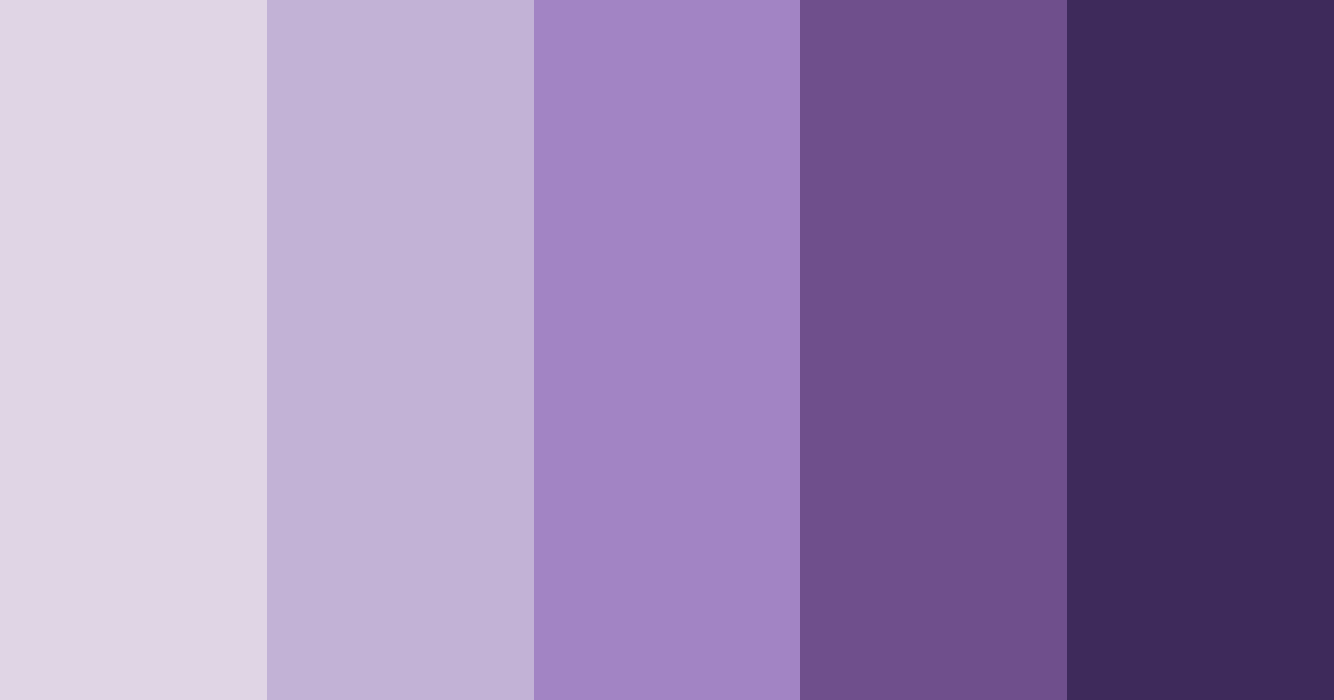 Download cool purple shades color palette PNG image (landscape)