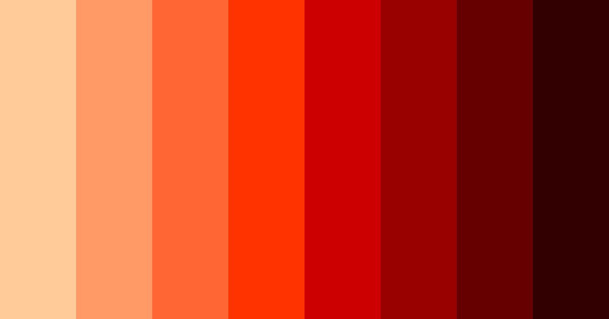 Download fiery red color palette PNG image (landscape)