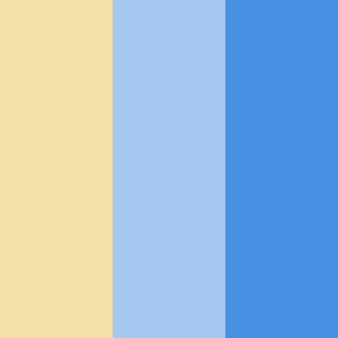 Download blue and yellow harmony color palette PNG image (square)