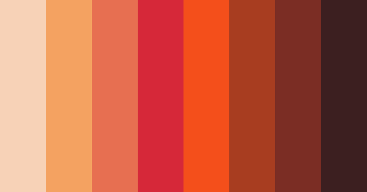 Download embers in the woods color palette PNG image (landscape)