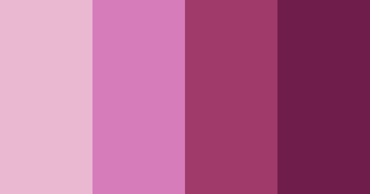 Download shades of red purple color palette PNG image (landscape)