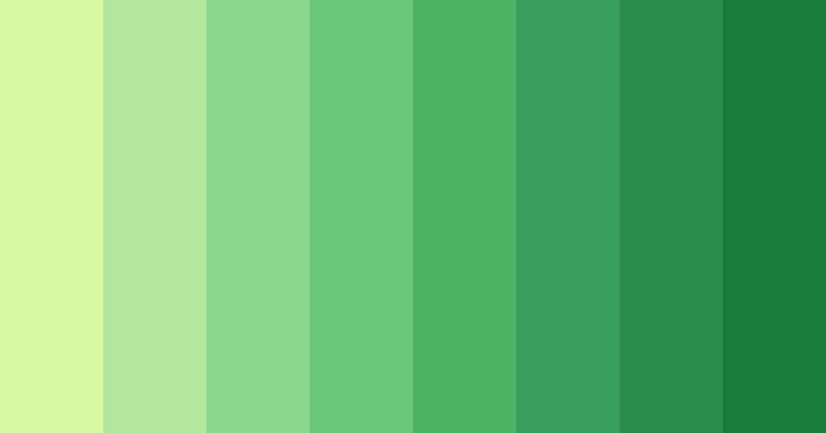Download lime green harmony color palette PNG image (landscape)