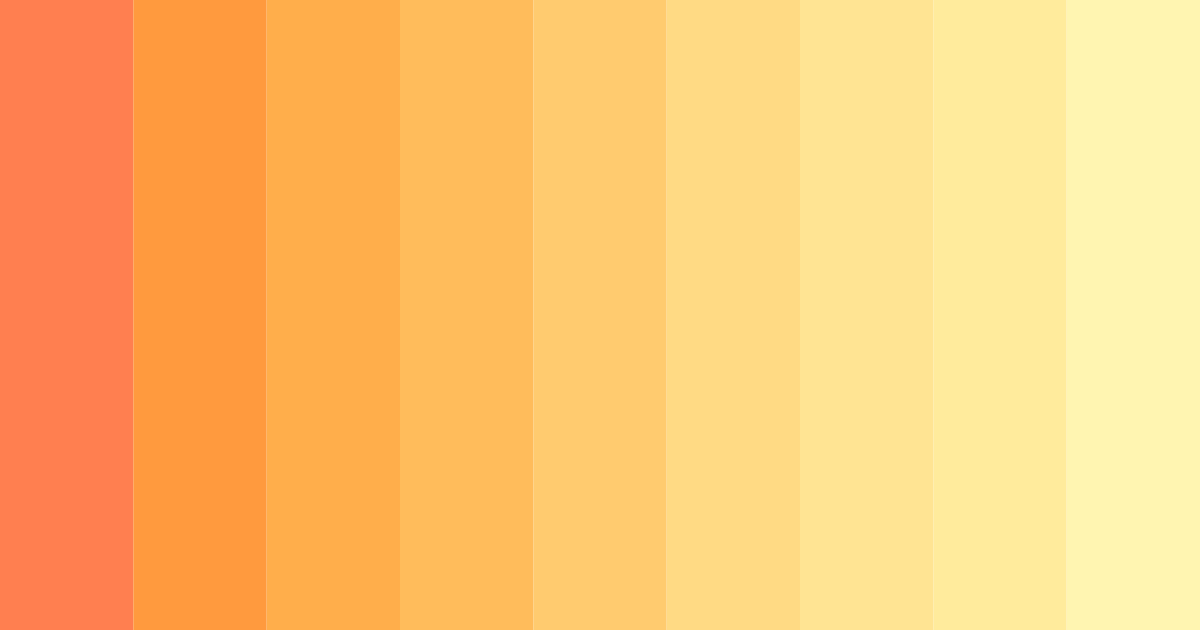 Download warm coral color palette PNG image (landscape)
