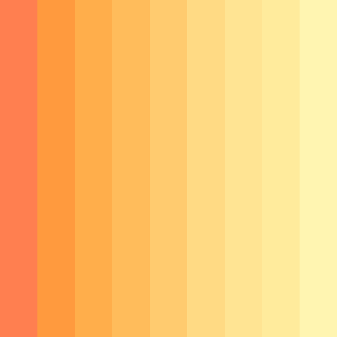 Download warm coral color palette PNG image (square)