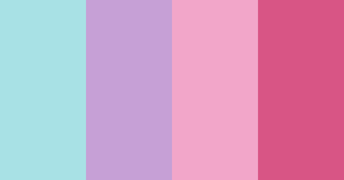 Download turquoise dream color palette PNG image (landscape)