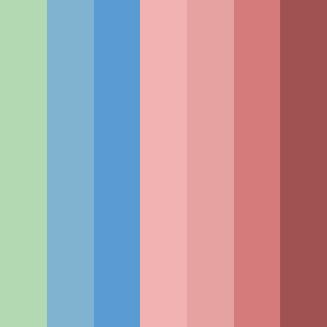 Download muted reds and blues color palette PNG image (square)