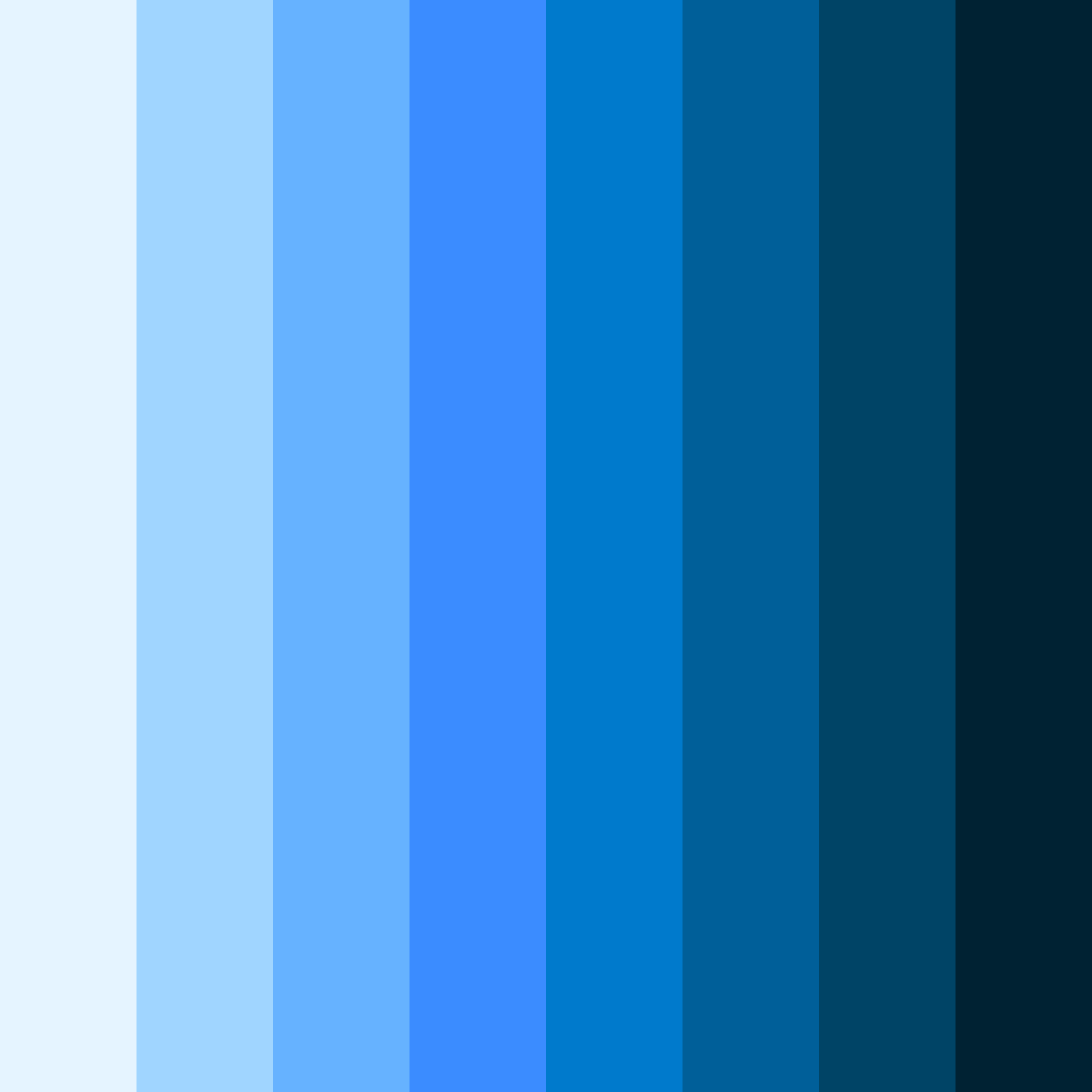 Download ice blue color palette PNG image (square)