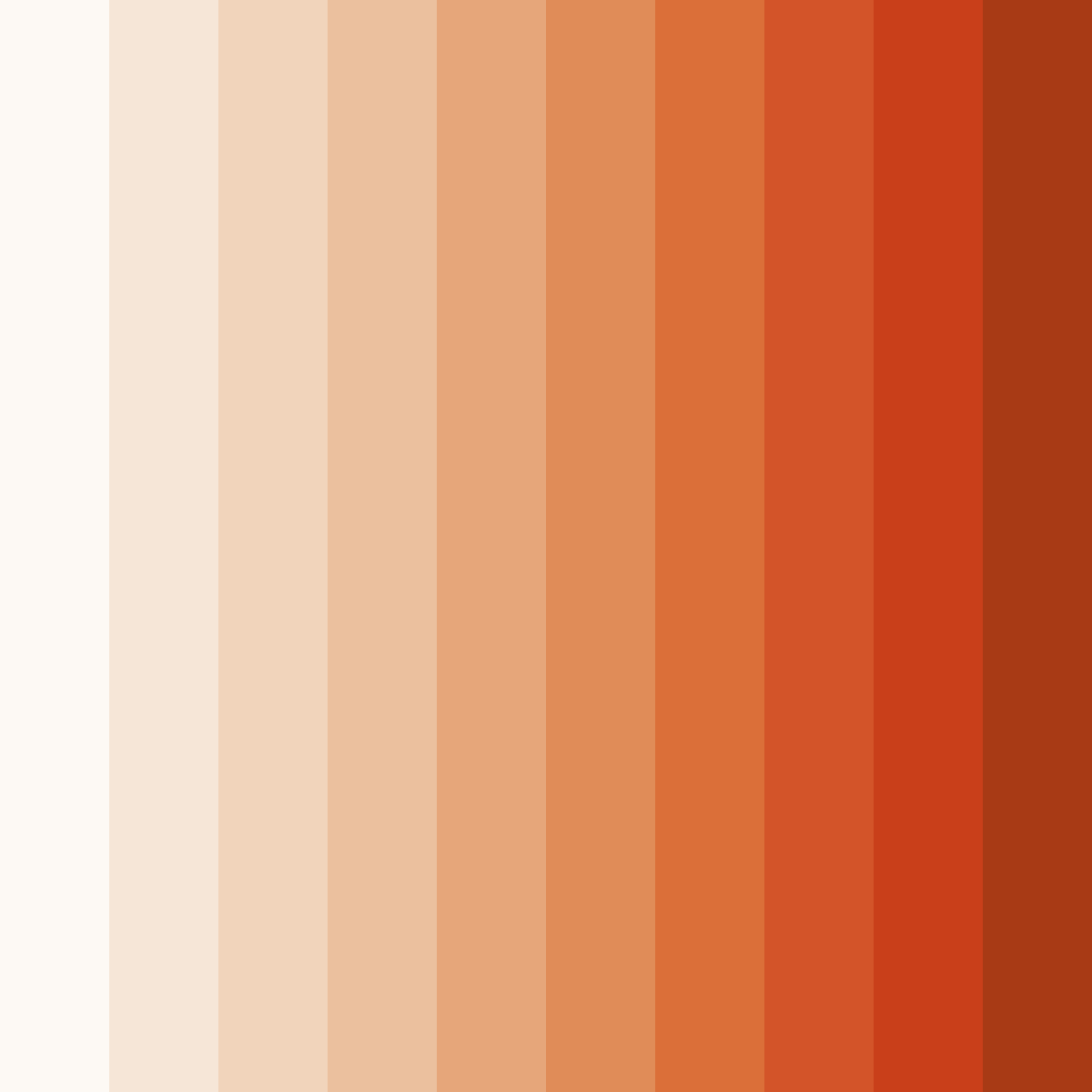 Download peach sunrise color palette PNG image (square)