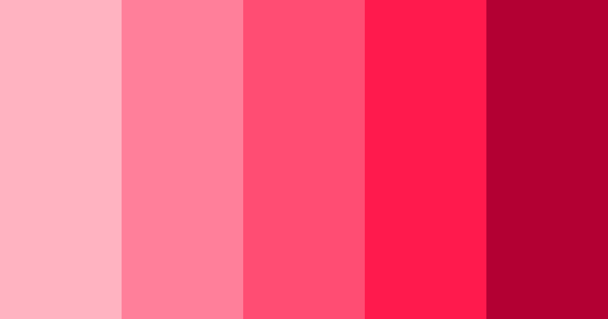 Download coral pink delight color palette PNG image (landscape)