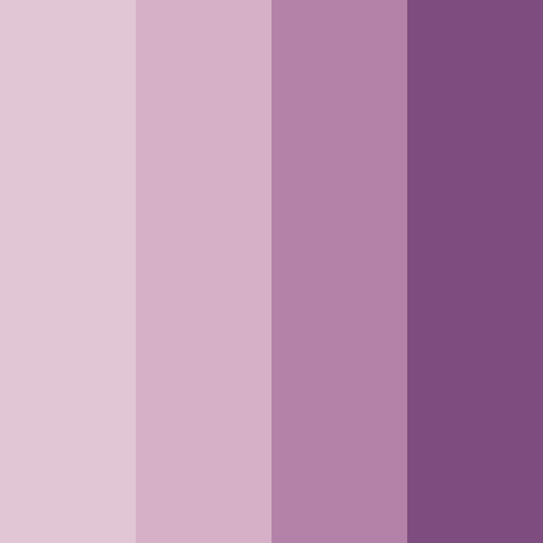 Download whimsical orchid dream color palette PNG image (square)