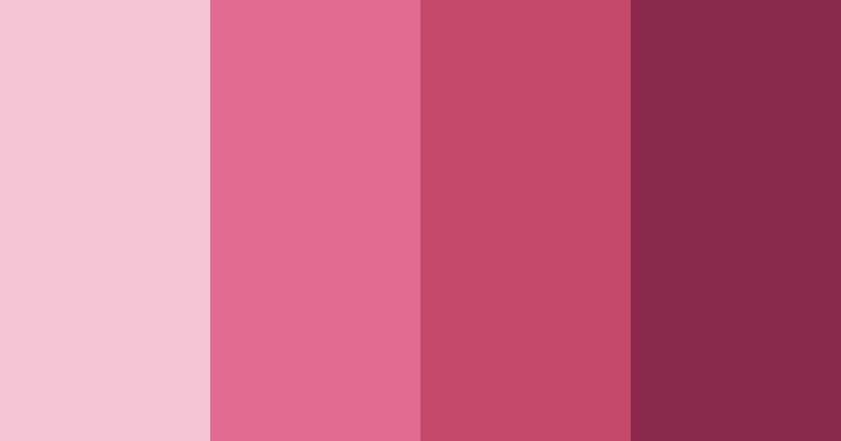 Download pink rosymary color palette PNG image (landscape)
