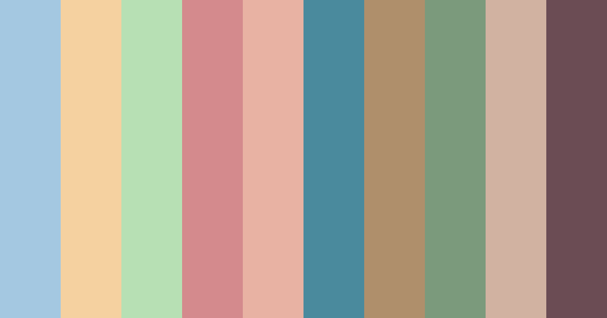 Download serene blossom color palette PNG image (landscape)