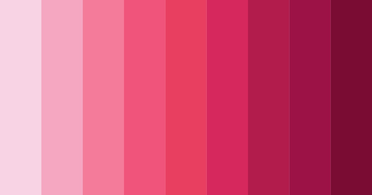 Download soft pink shades color palette PNG image (landscape)