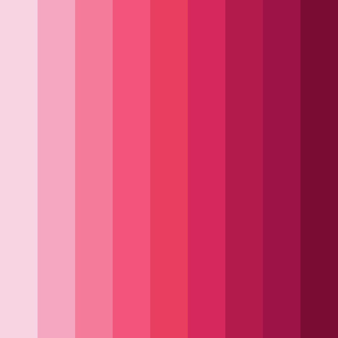 Download soft pink shades color palette PNG image (square)