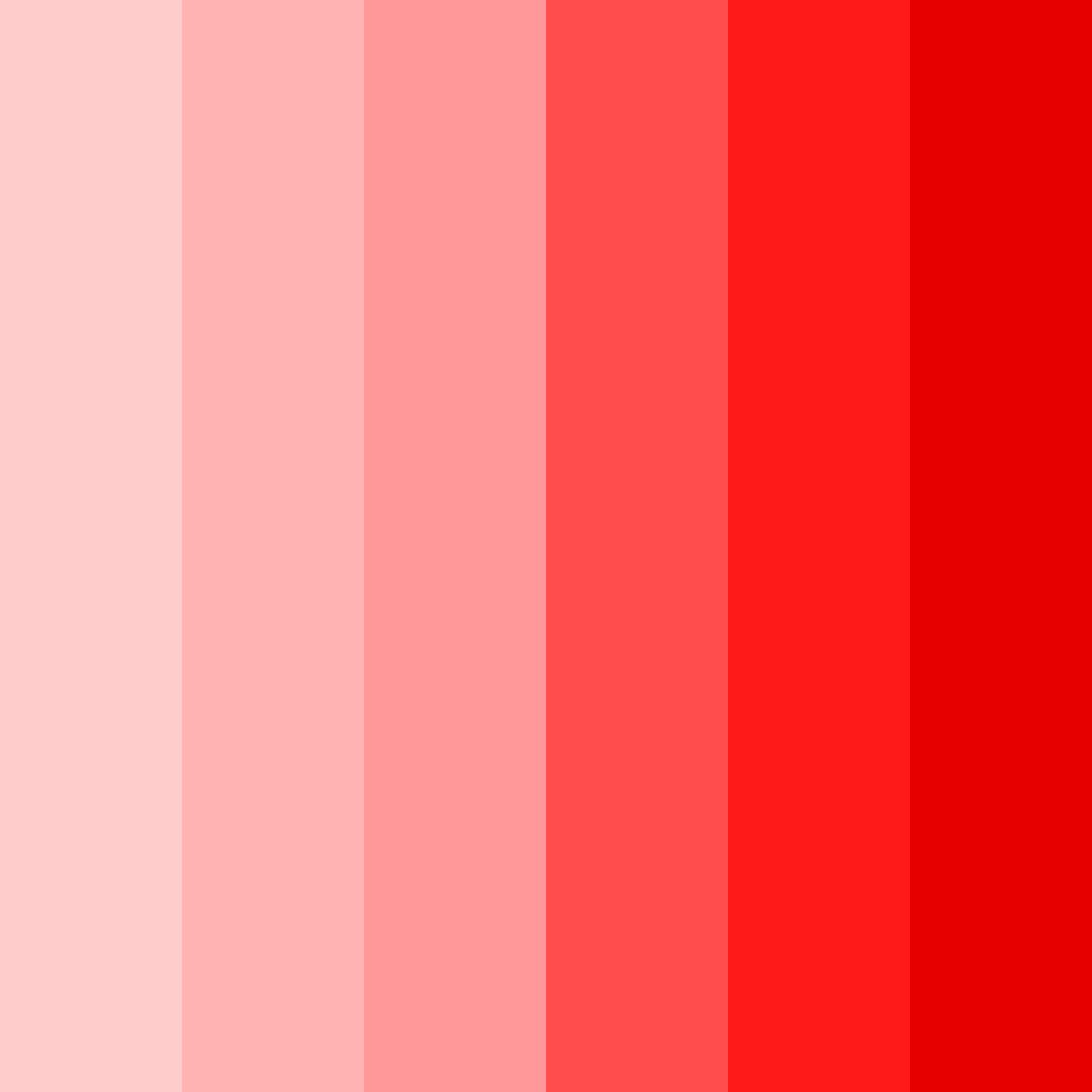 Download shades of red color palette PNG image (square)