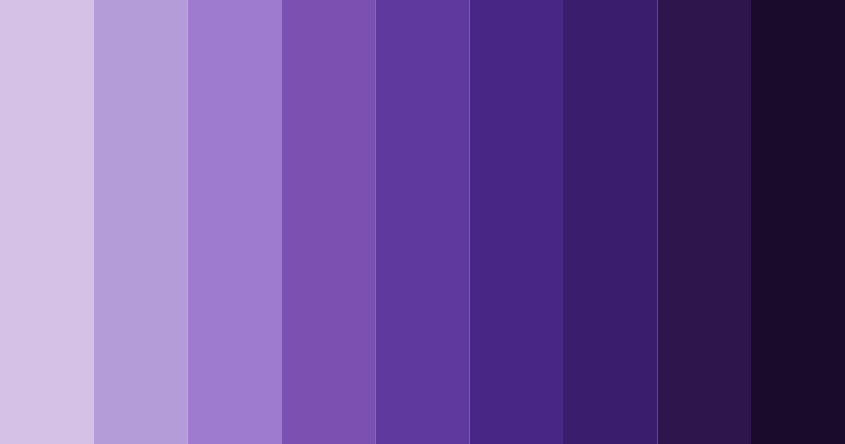 Download midnight lilac dream color palette PNG image (landscape)