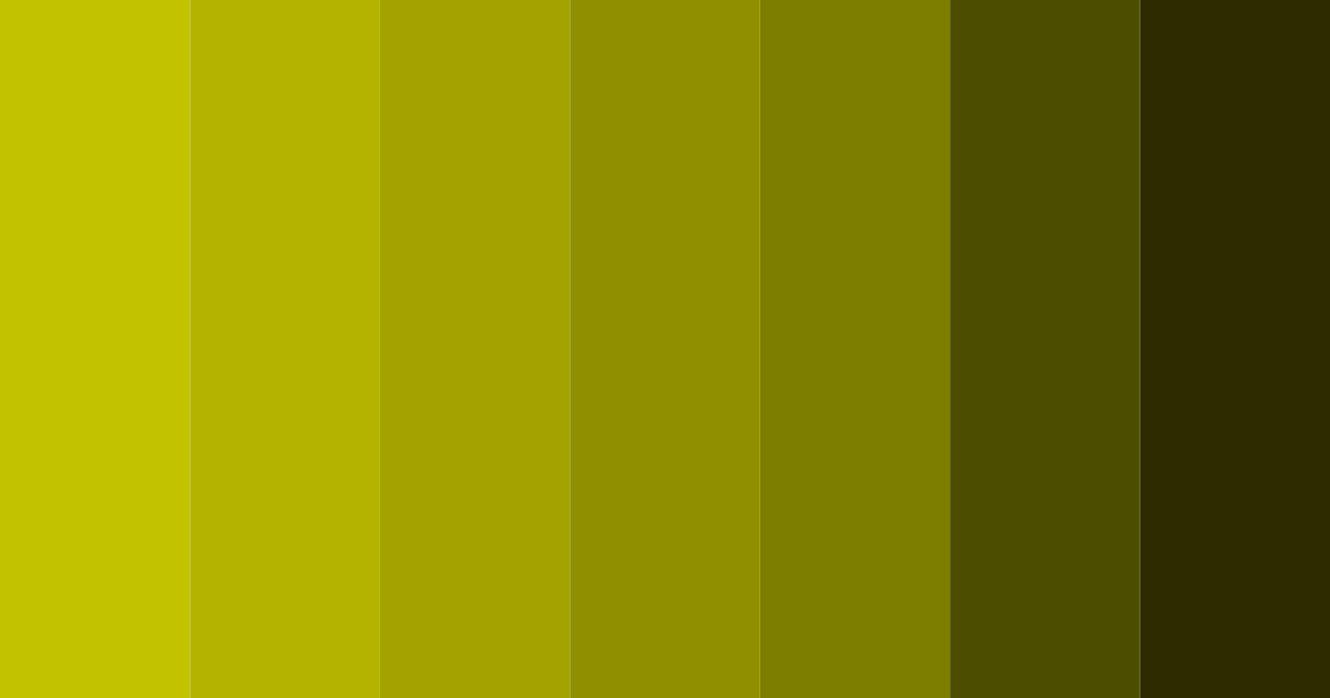 Download shades of olive color palette PNG image (landscape)