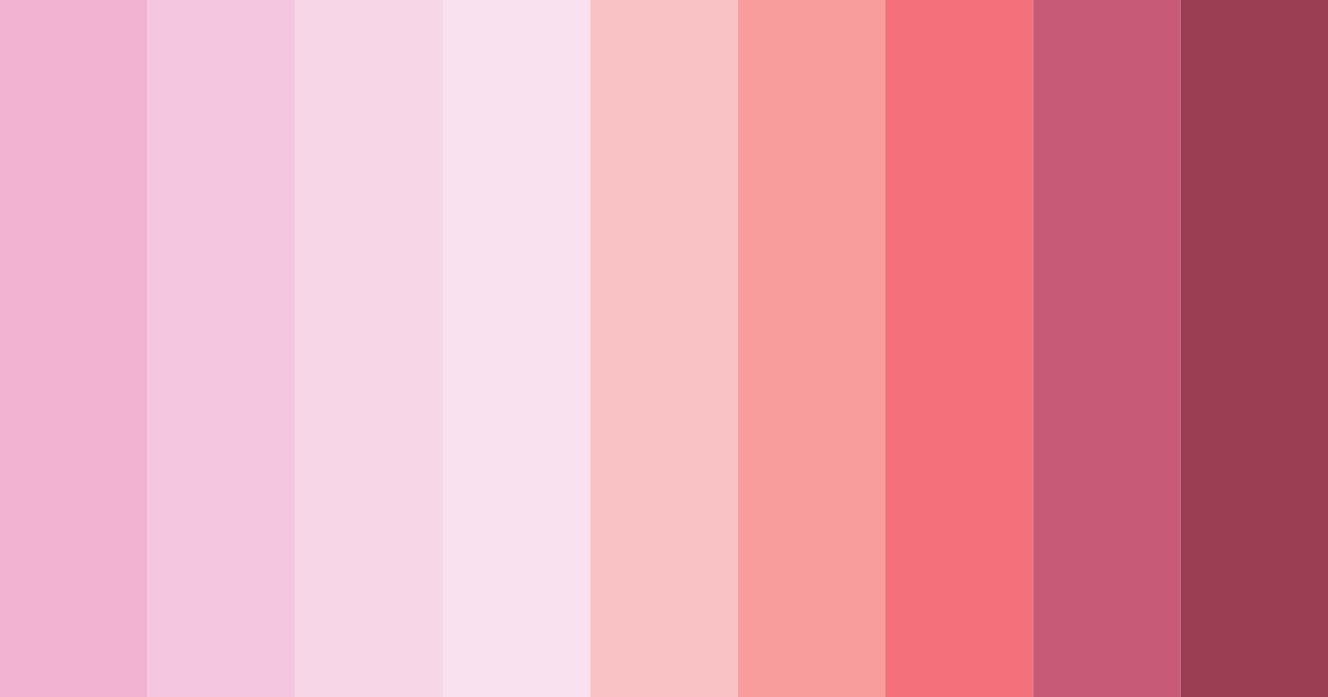 Download blushing blossoms color palette PNG image (landscape)
