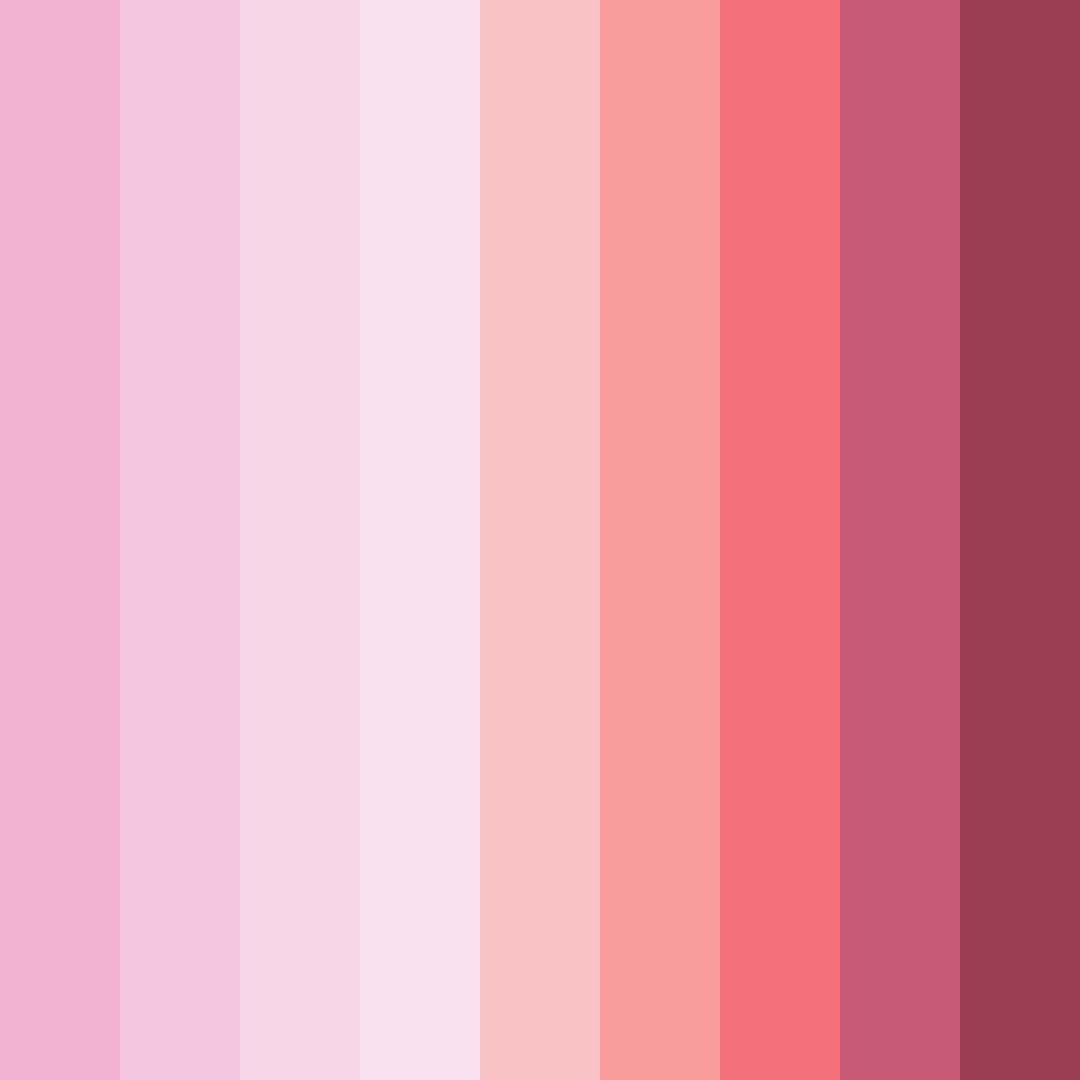 Download blushing blossoms color palette PNG image (square)