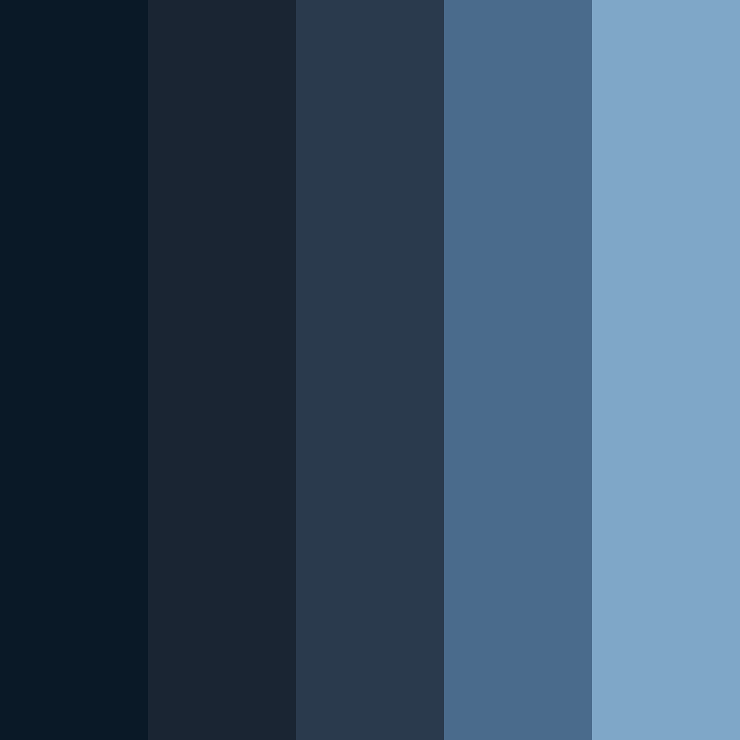 Download dark blue color palette PNG image (square)