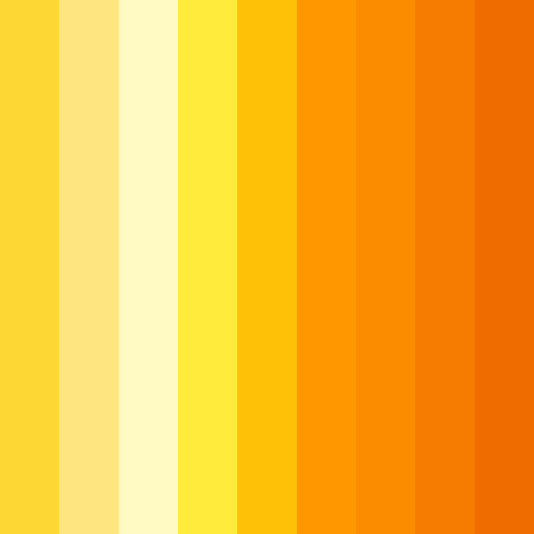 Download golden sunrise color palette PNG image (square)