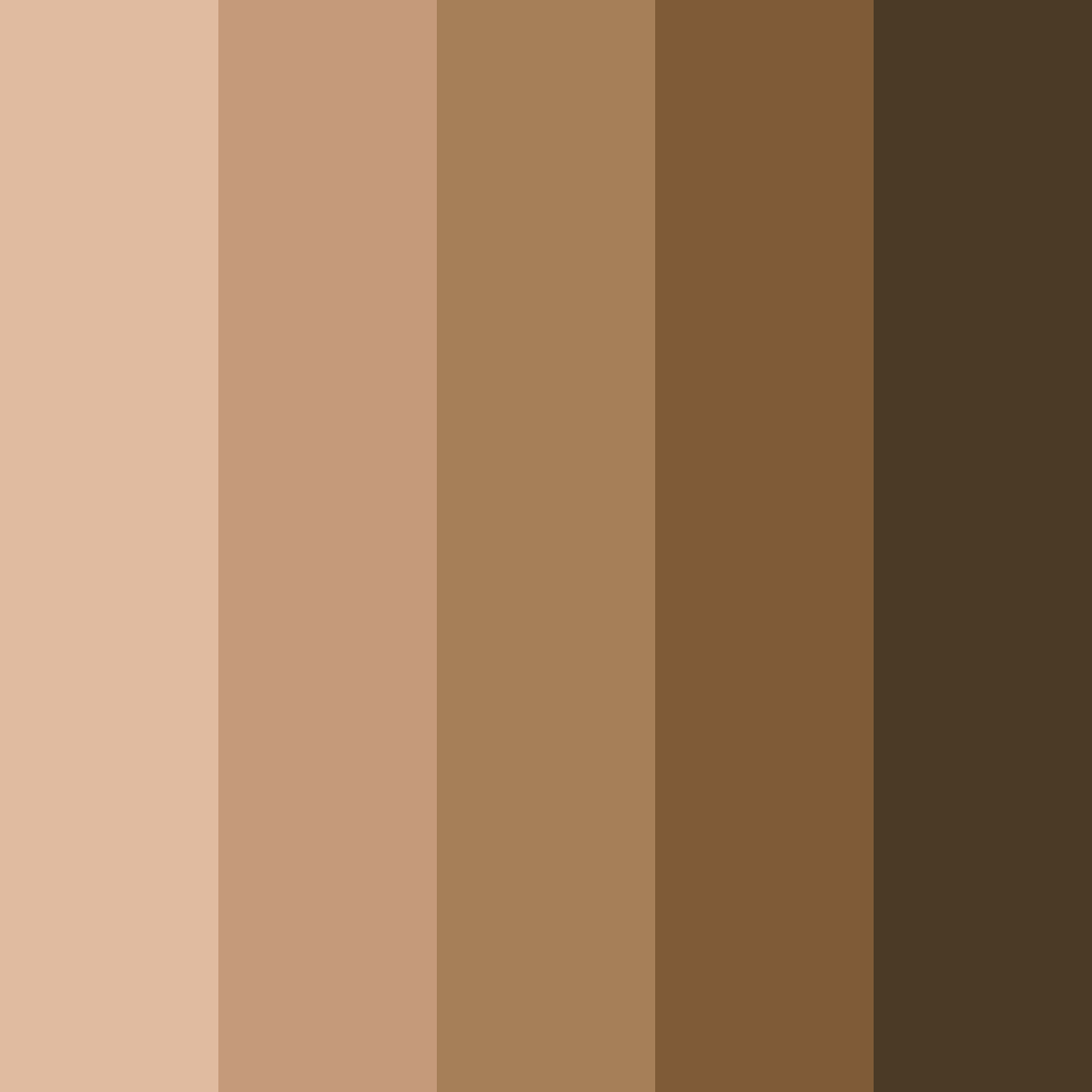 Download brown squirrel color palette PNG image (square)