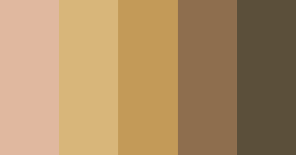 Download nutty earthtones color palette PNG image (landscape)