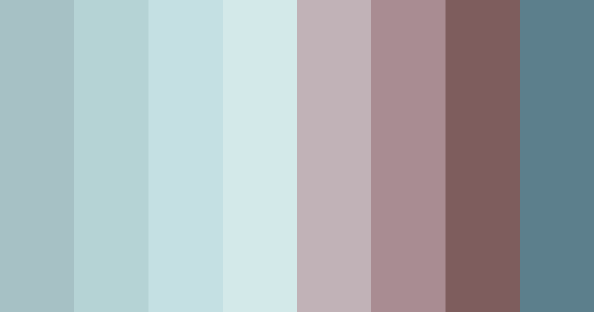 Download teal tranquility color palette PNG image (landscape)