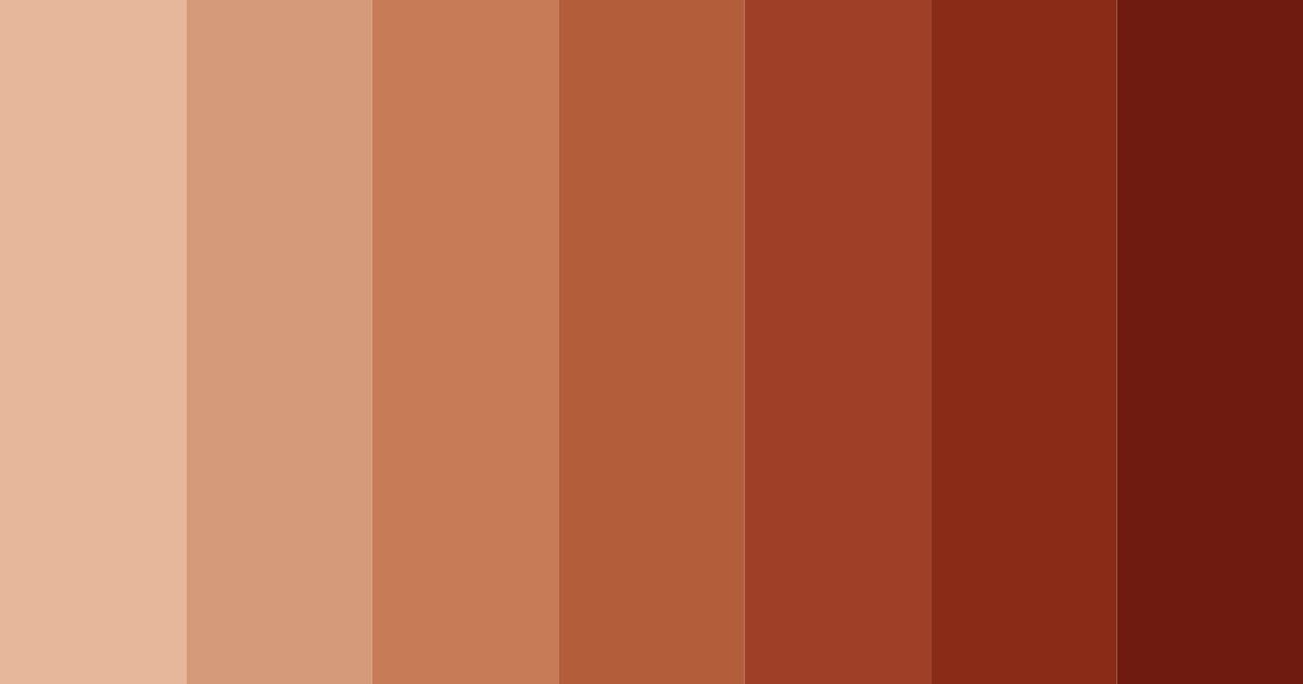 Download earthy orange color palette PNG image (landscape)