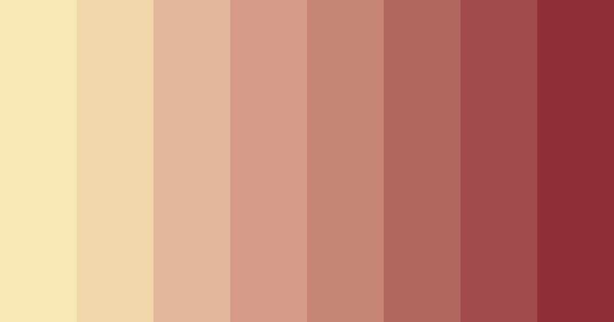 Download warm reds color palette PNG image (landscape)