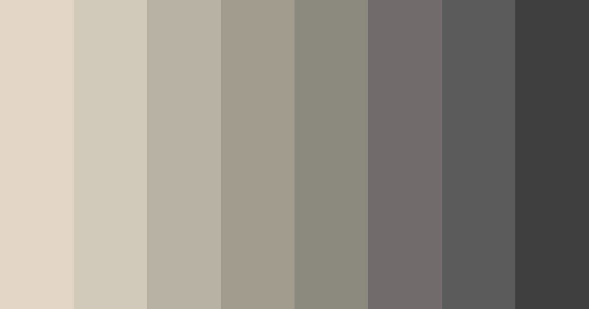 Download neutral gray color palette PNG image (landscape)