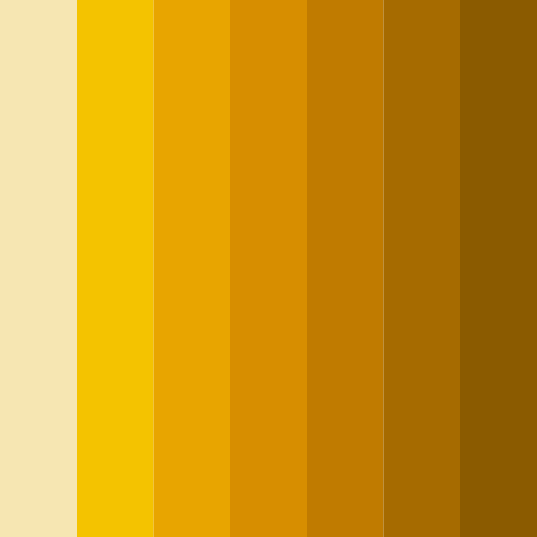 Download golden sunshine color palette PNG image (square)