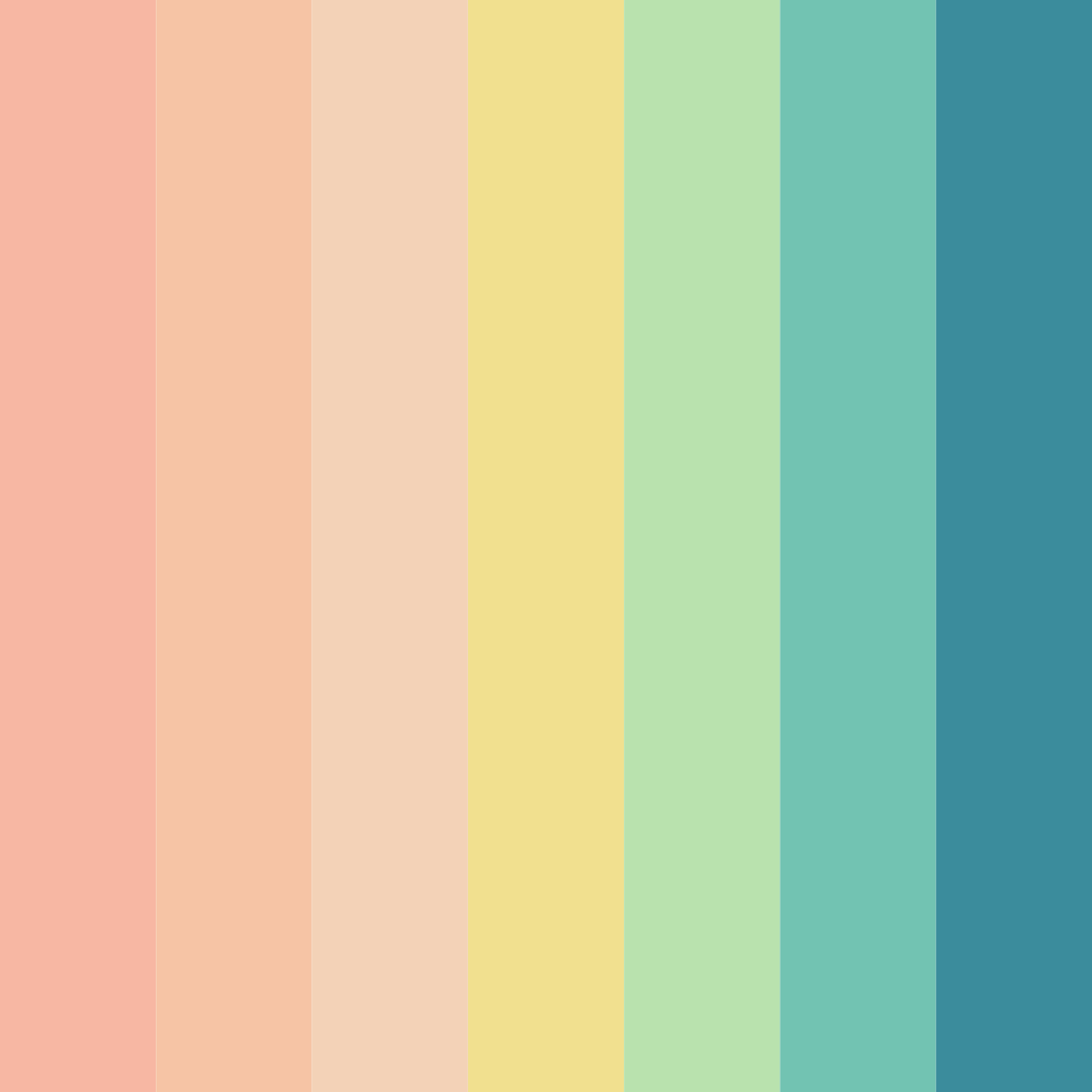 Download vivid harmony color palette PNG image (square)