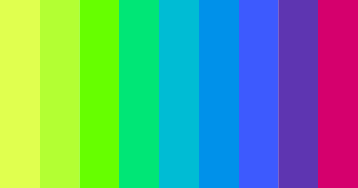 Download electric dreamscape color palette PNG image (landscape)